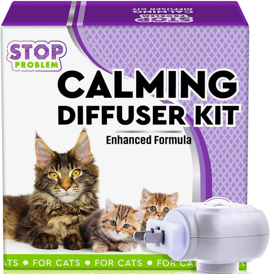 Cat Calming Diffuser Pet anti Anxiety Feline Pheromones Plug in Stress Relief